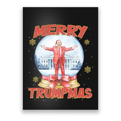Merry Trumpmas Funny Santa Claus Trump President Christmas Poster