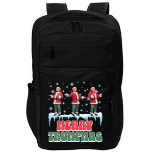 Merry Trumpmas Funny Santa Claus Trump President Christmas Impact Tech Backpack