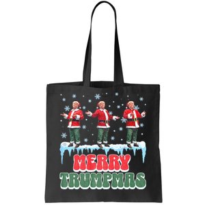 Merry Trumpmas Funny Santa Claus Trump President Christmas Tote Bag