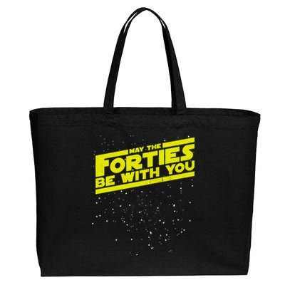 May The Forties Be With You Cotton Canvas Jumbo Tote