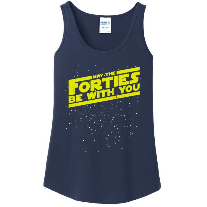 May The Forties Be With You Ladies Essential Tank