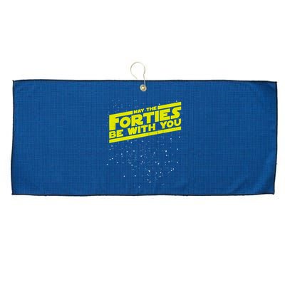 May The Forties Be With You Large Microfiber Waffle Golf Towel