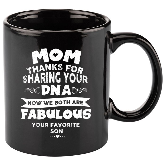 Mom Thanks For Sharing Your Dna Mothersday Gift 11oz C Handle Ceramic Mug