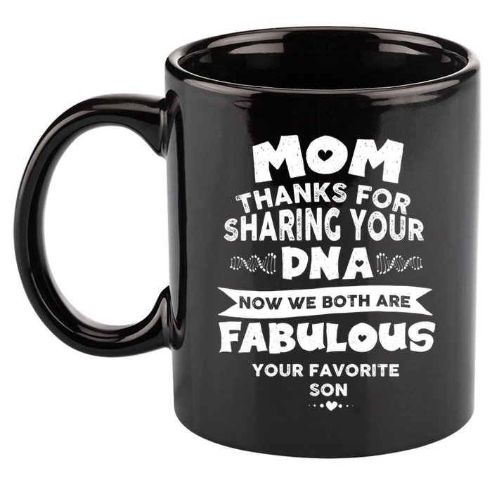 Mom Thanks For Sharing Your Dna Mothersday Gift 11oz C Handle Ceramic Mug