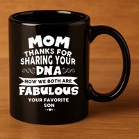 Mom Thanks For Sharing Your Dna Mothersday Gift 11oz C Handle Ceramic Mug