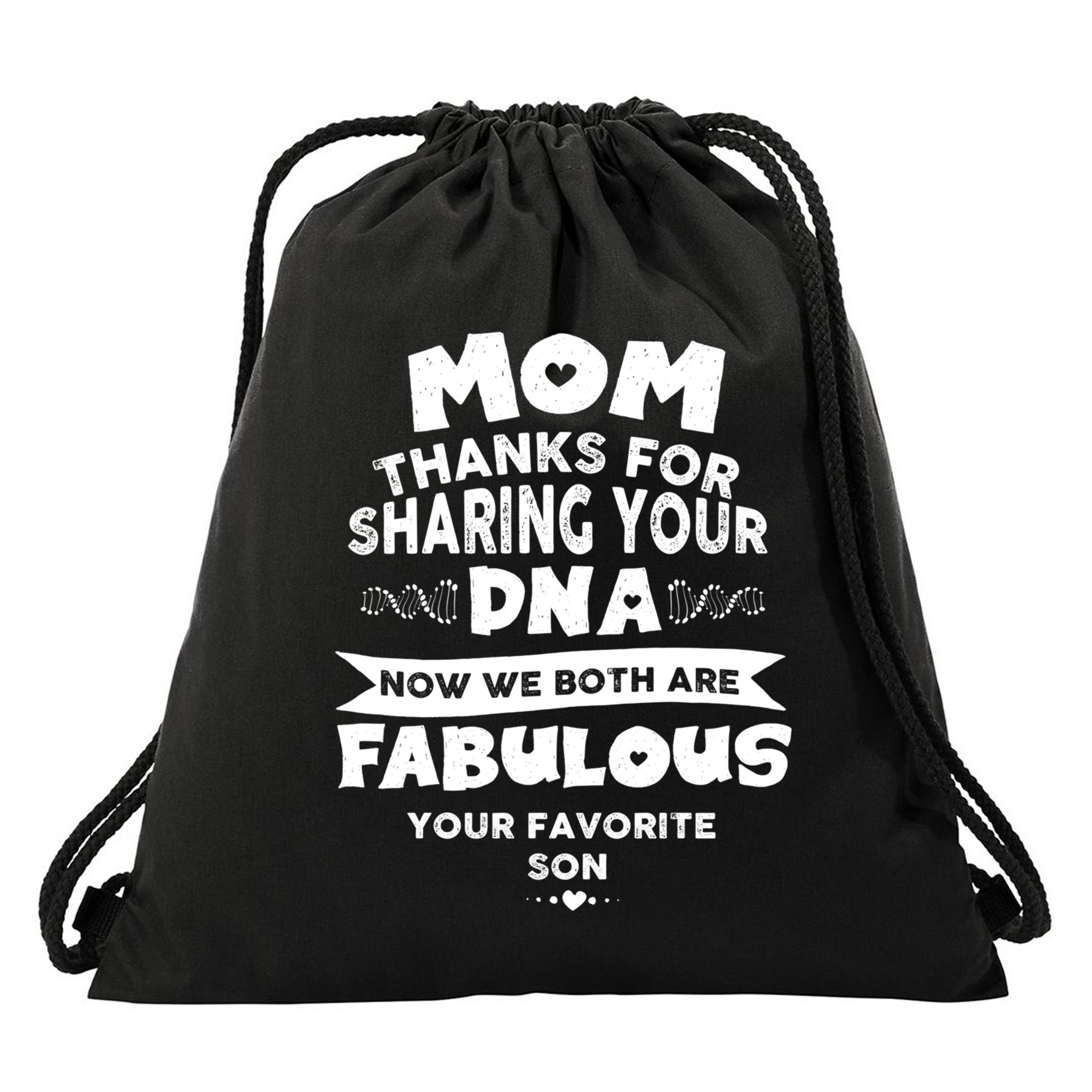 Mom Thanks For Sharing Your Dna Mothersday Gift Drawstring Bag