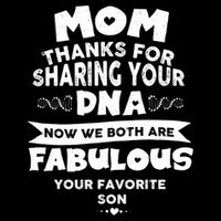 Mom Thanks For Sharing Your Dna Mothersday Gift Drawstring Bag