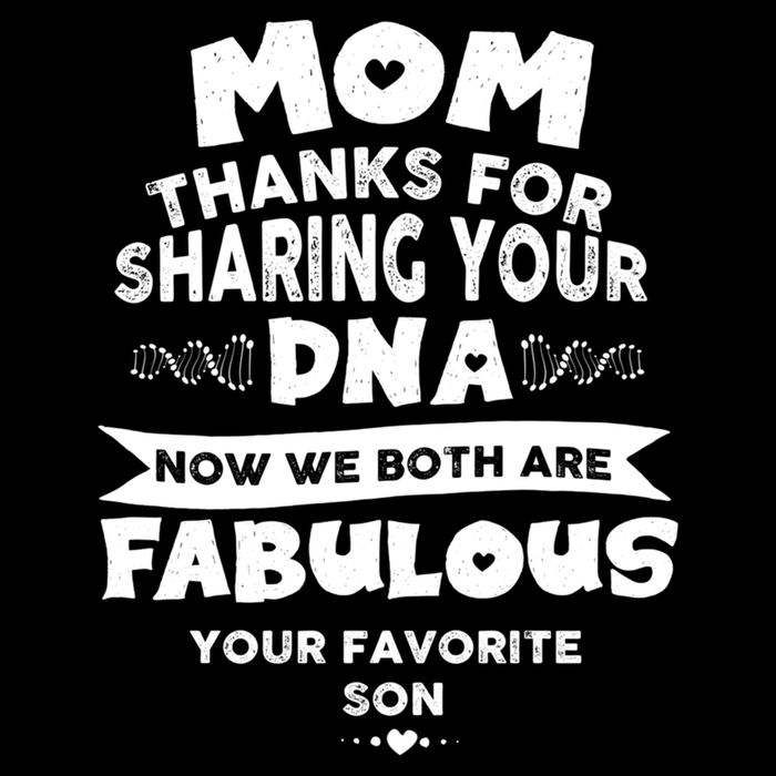 Mom Thanks For Sharing Your Dna Mothersday Gift Drawstring Bag