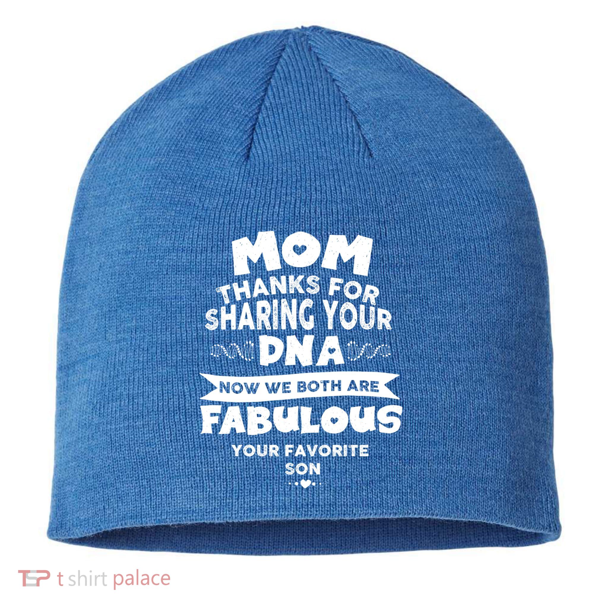 Mom Thanks For Sharing Your Dna Mothersday Gift Sustainable Beanie