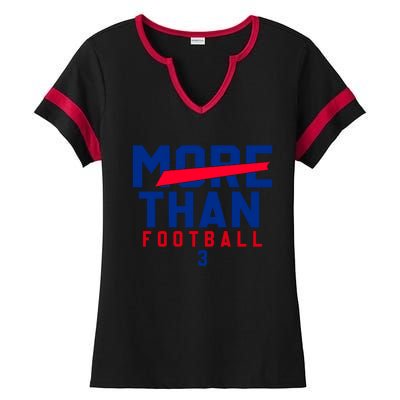 More Than Football 513 Stand With Buffalo Love For 3 Pray For Damar Ladies Halftime Notch Neck Tee