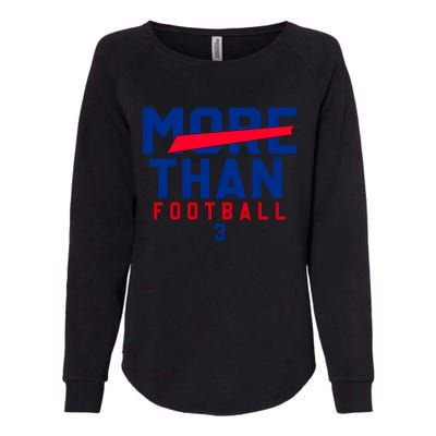 More Than Football 513 Stand With Buffalo Love For 3 Pray For Damar Womens California Wash Sweatshirt