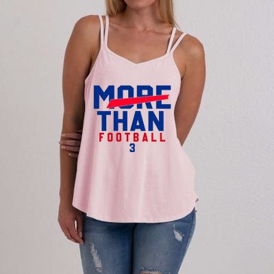 More Than Football 513 Stand With Buffalo Love For 3 Pray For Damar Women's Strappy Tank