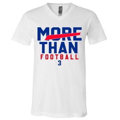 More Than Football 513 Stand With Buffalo Love For 3 Pray For Damar V-Neck T-Shirt