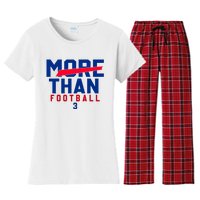 More Than Football 513 Stand With Buffalo Love For 3 Pray For Damar Women's Flannel Pajama Set