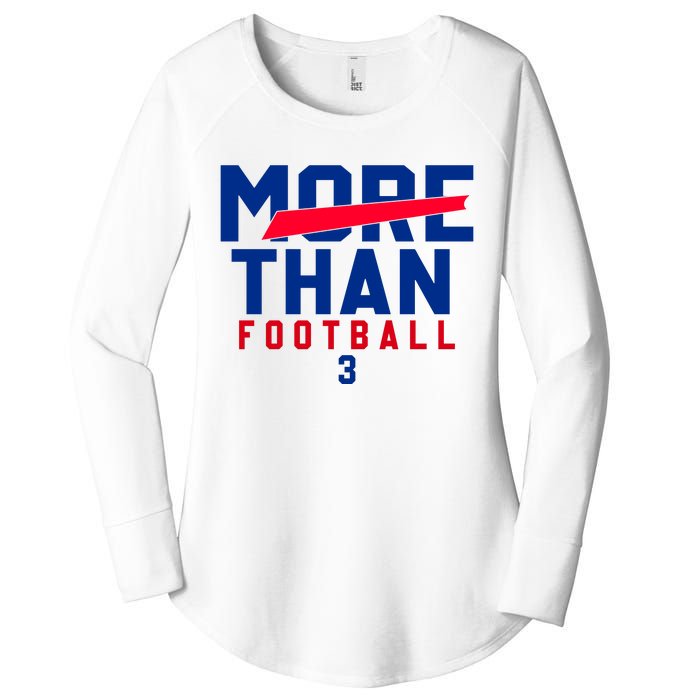 More Than Football 513 Stand With Buffalo Love For 3 Pray For Damar Women's Perfect Tri Tunic Long Sleeve Shirt