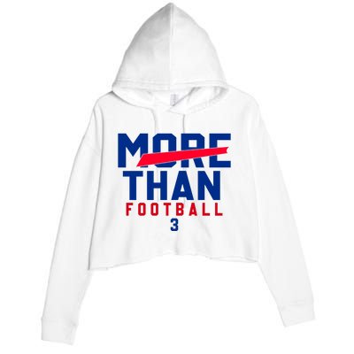 More Than Football 513 Stand With Buffalo Love For 3 Pray For Damar Crop Fleece Hoodie