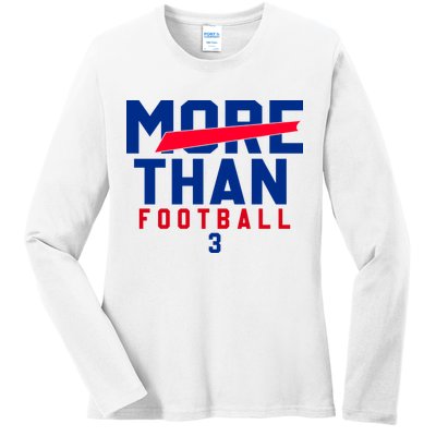 More Than Football 513 Stand With Buffalo Love For 3 Pray For Damar Ladies Long Sleeve Shirt