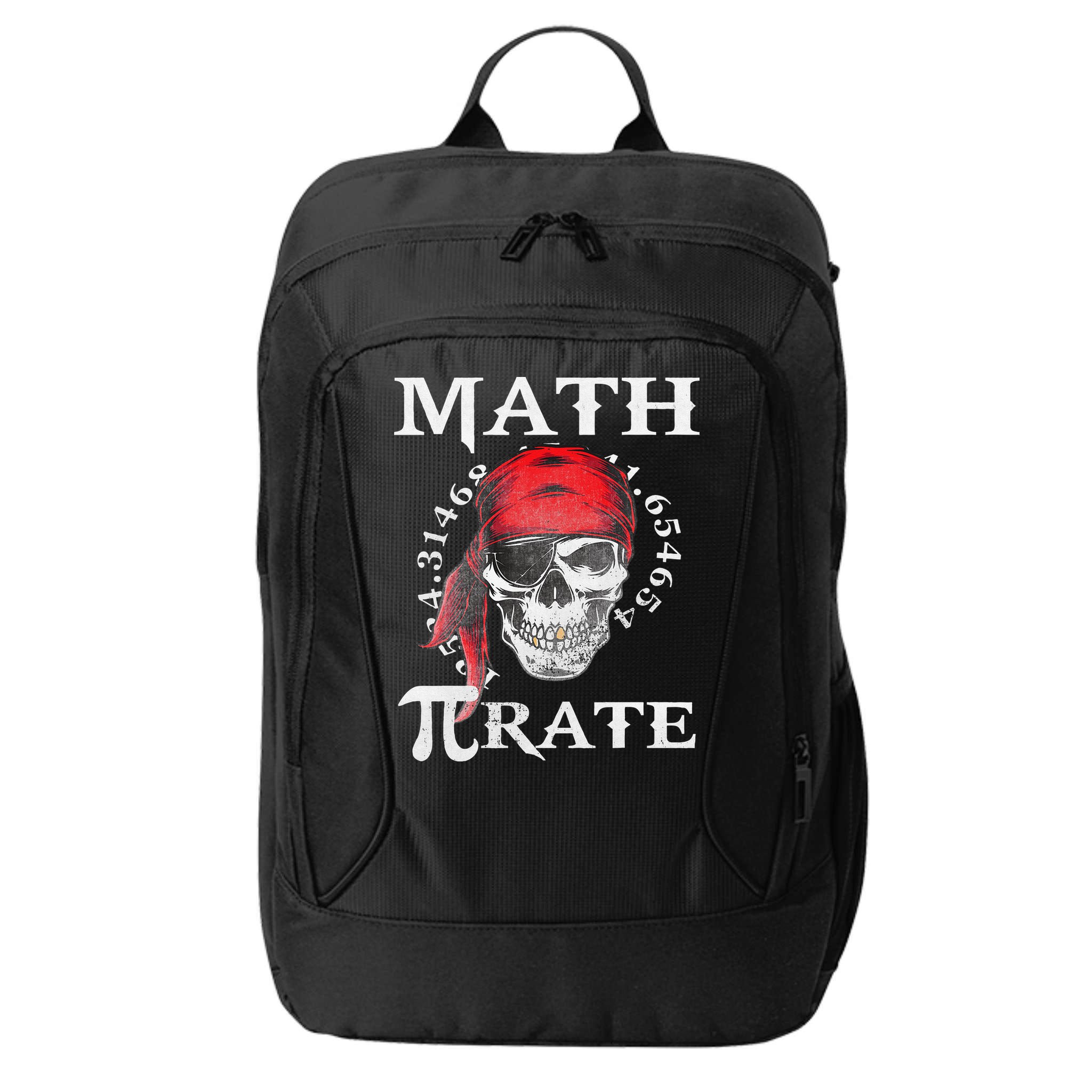 Math Teacher Funny Quote Pirate Gift City Backpack