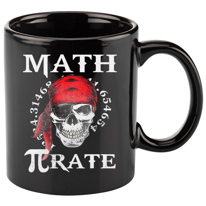 Math Teacher Funny Quote Pirate Gift 11oz C Handle Ceramic Mug