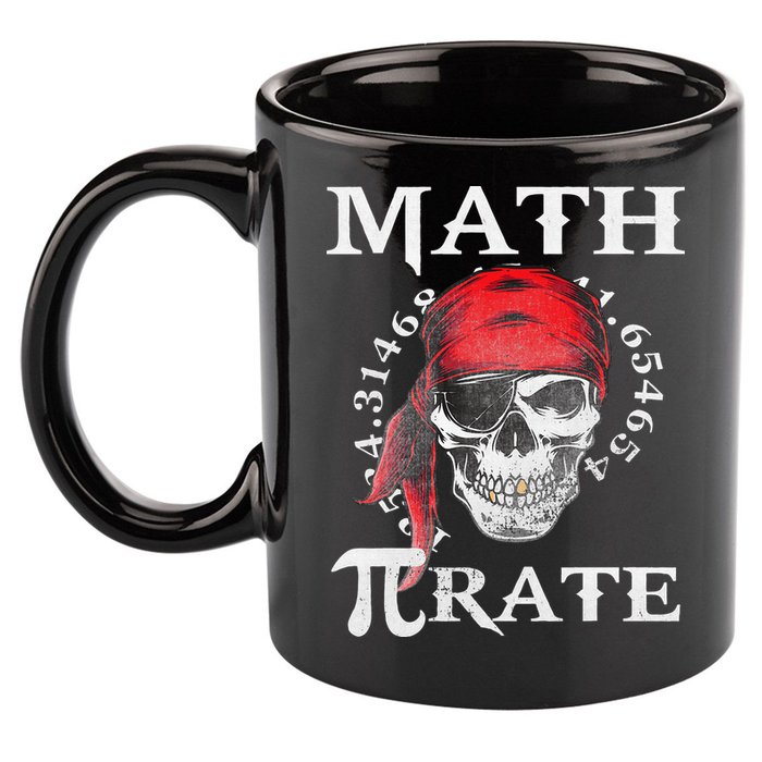 Math Teacher Funny Quote Pirate Gift 11oz C Handle Ceramic Mug