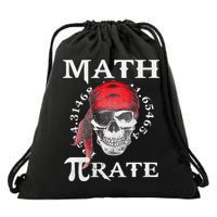 Math Teacher Funny Quote Pirate Gift Drawstring Bag
