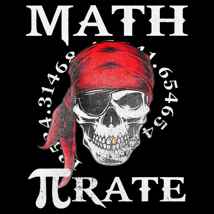Math Teacher Funny Quote Pirate Gift Drawstring Bag