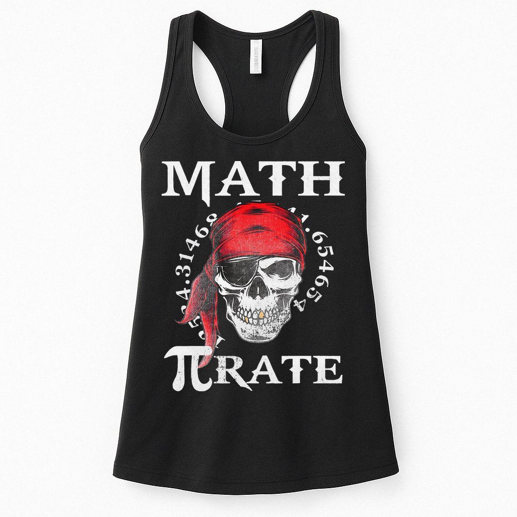 Math Teacher Funny Quote Pirate Gift Womens Tank Top