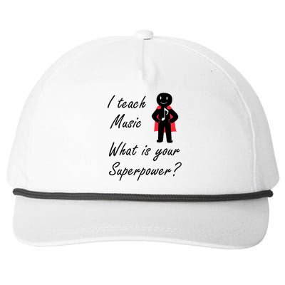 Music Teacher Funny Saying Musician Singer Meaningful Gift Snapback Five-Panel Rope Hat