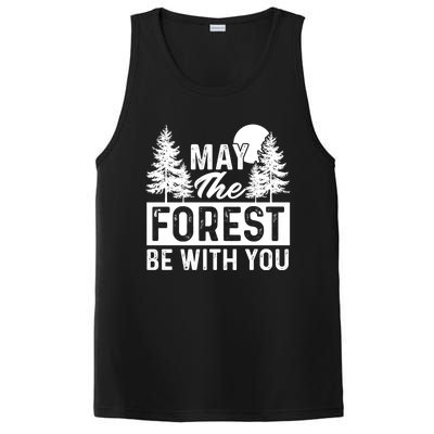 May The Forest Be With You Gift Nature Lover Earth Day Gift PosiCharge Competitor Tank