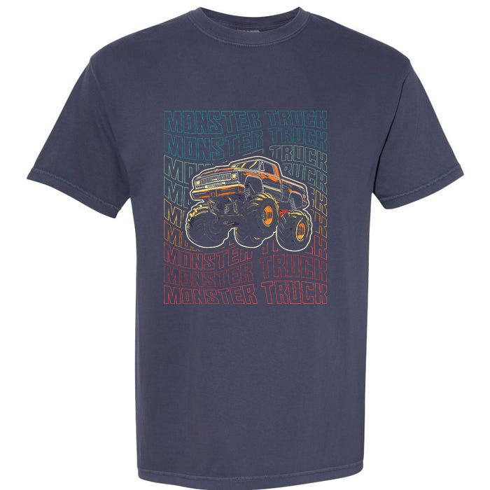 Monster Truck Fors Monster Truck Vintage Retro Garment-Dyed Heavyweight T-Shirt