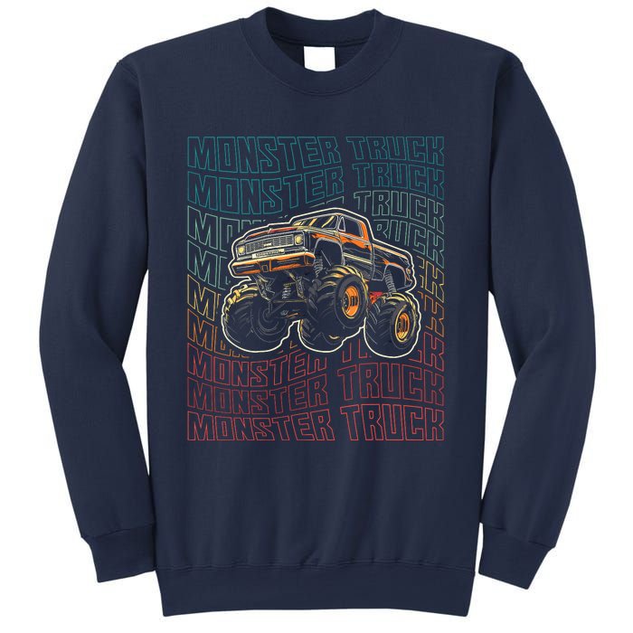 Monster Truck Fors Monster Truck Vintage Retro Sweatshirt