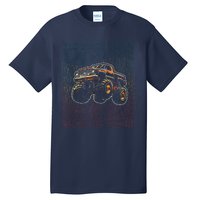 Monster Truck Fors Monster Truck Vintage Retro Tall T-Shirt