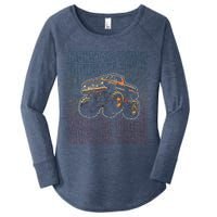 Monster Truck Fors Monster Truck Vintage Retro Women's Perfect Tri Tunic Long Sleeve Shirt