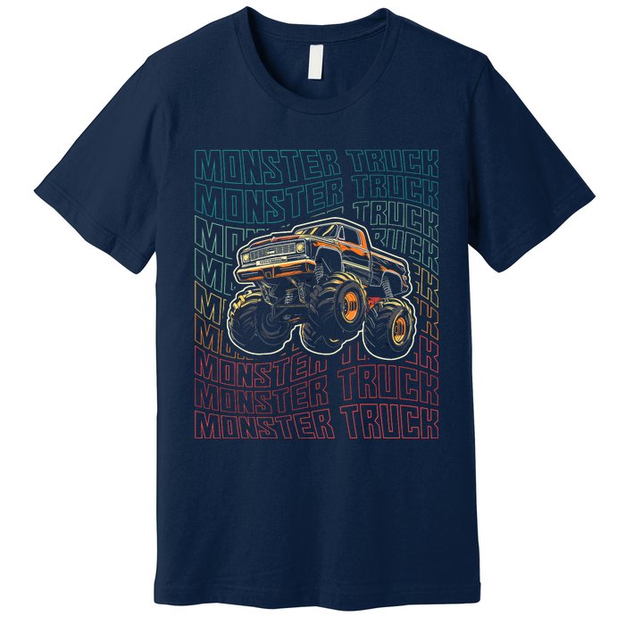 Monster Truck Fors Monster Truck Vintage Retro Premium T-Shirt