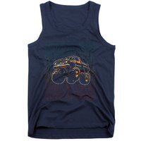 Monster Truck Fors Monster Truck Vintage Retro Tank Top