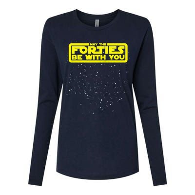 May The Forties Be With You Womens Cotton Relaxed Long Sleeve T-Shirt