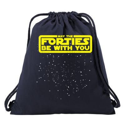 May The Forties Be With You Drawstring Bag