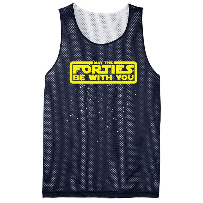 May The Forties Be With You Mesh Reversible Basketball Jersey Tank