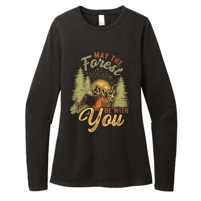 May The Forest Be With You Camping Womens CVC Long Sleeve Shirt