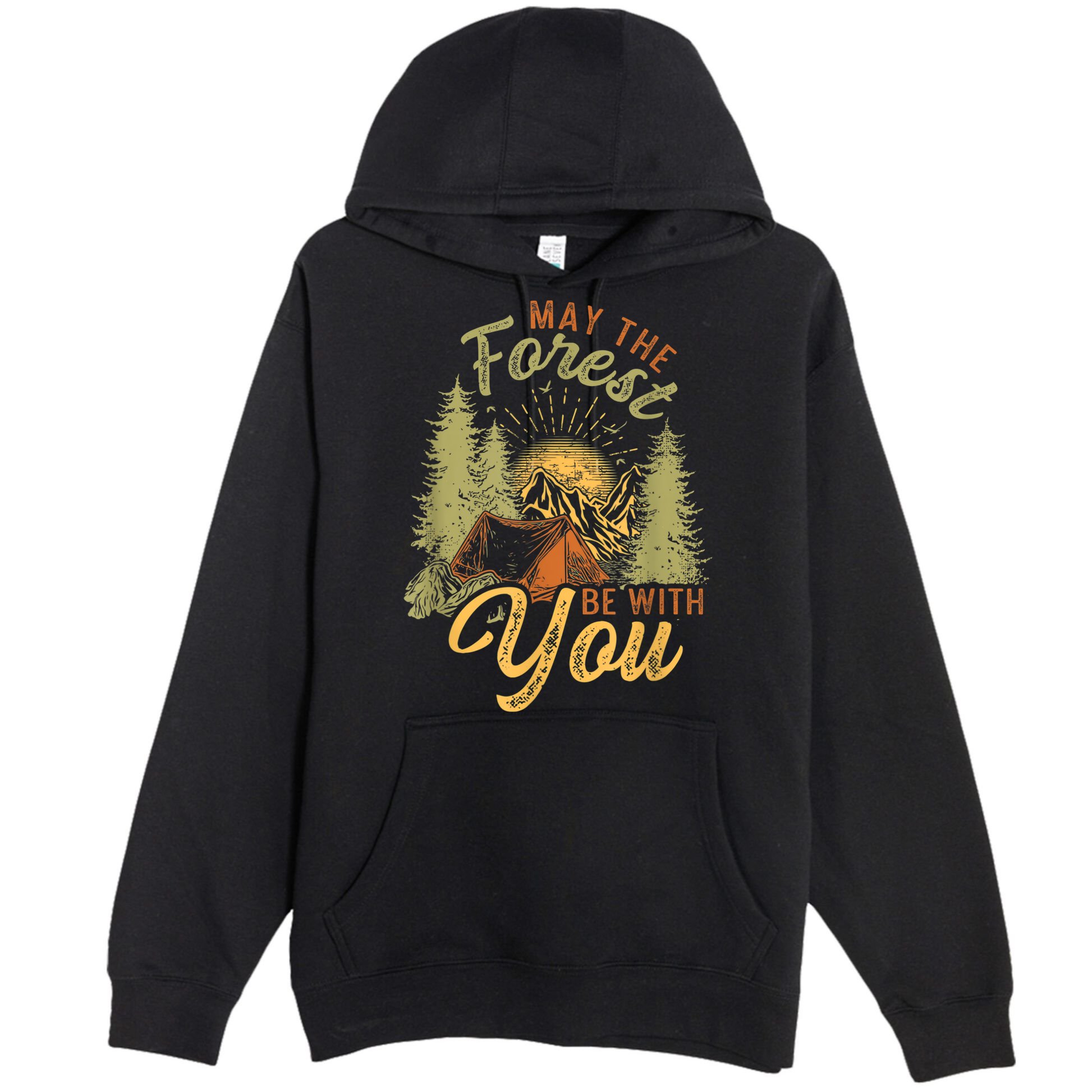May The Forest Be With You Camping Premium Pullover Hoodie
