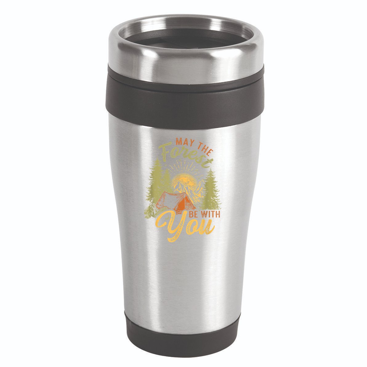May The Forest Be With You Camping 16oz Travel Tumbler
