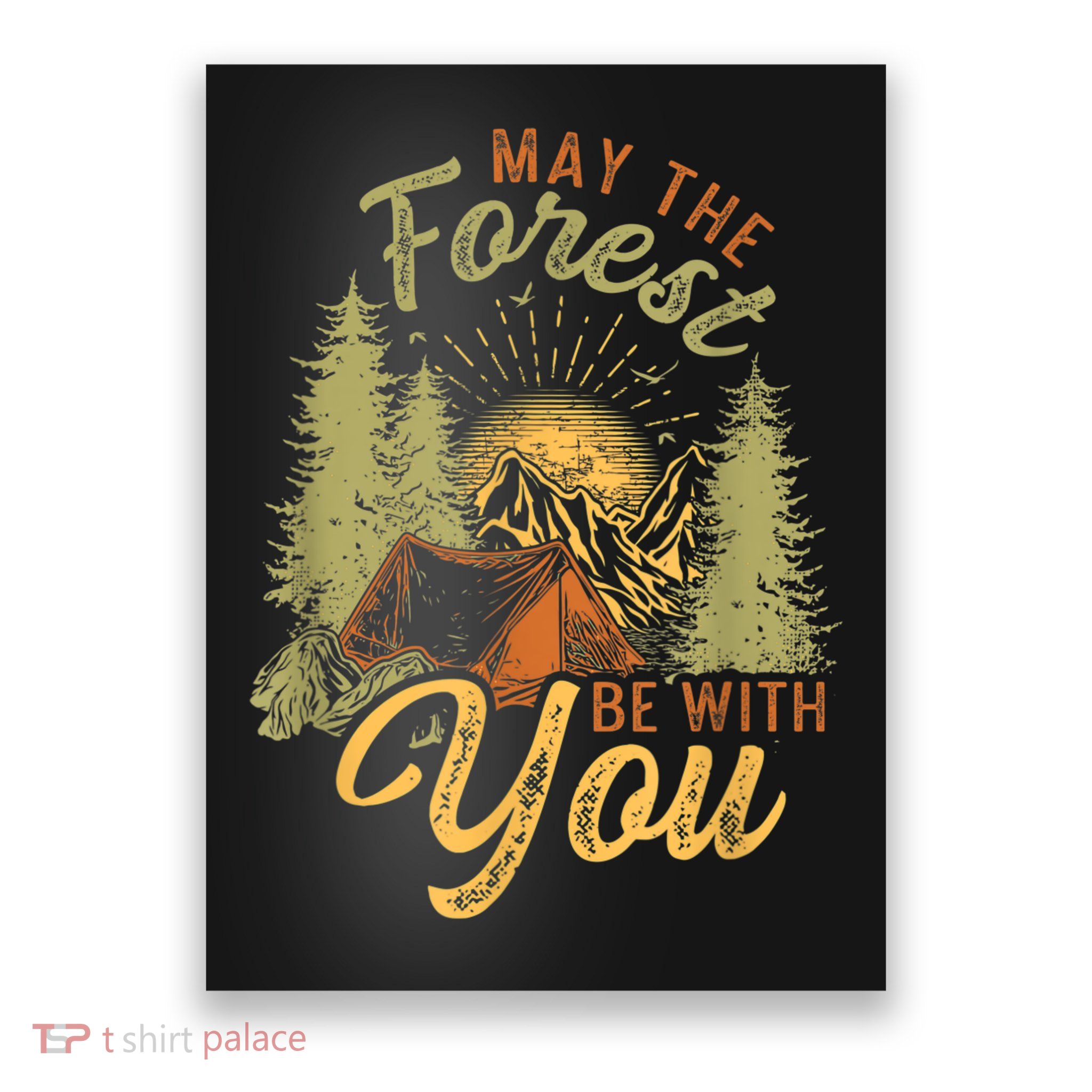 May The Forest Be With You Camping Poster
