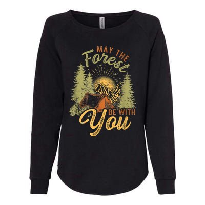 May The Forest Be With You Camping Womens California Wash Sweatshirt