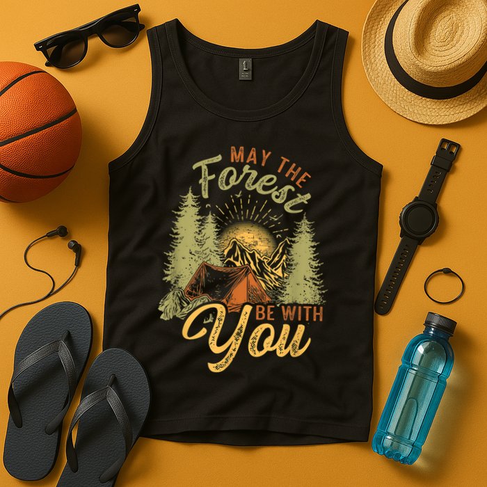 May The Forest Be With You Camping Tank Top