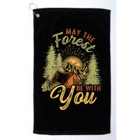 May The Forest Be With You Camping Golf Towel