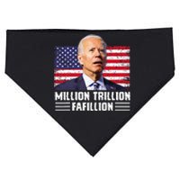 Million Trillion Fafillion Confused Biden Trump Debates 2024 USA-Made Doggie Bandana