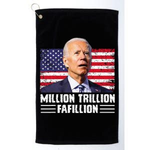 Million Trillion Fafillion Confused Biden Trump Debates 2024 Platinum Collection Golf Towel