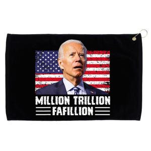 Million Trillion Fafillion Confused Biden Trump Debates 2024 Grommeted Golf Towel