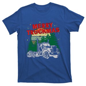 Merry Truckmas Funny Christmas Trucker Gift T-Shirt