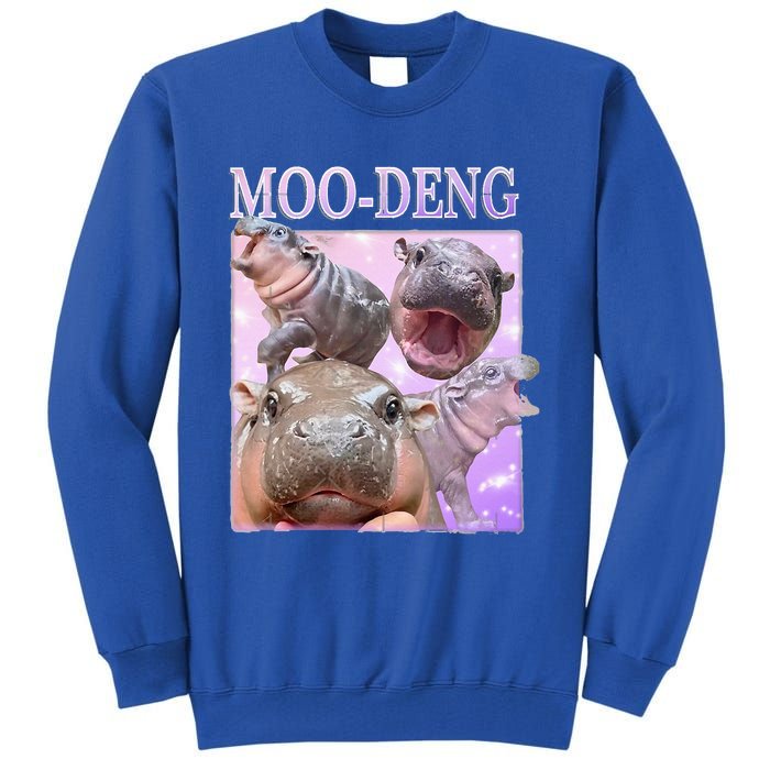 Moodeng The Famous Baby Pigmy Hippo Moodeng Tall Sweatshirt